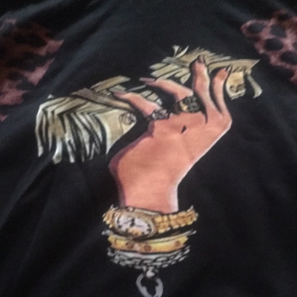 Hoodie Long Sleeve Shirt & Joggers  W/ Pockets & Money/leopard Graphics Outfit - Picture 3 of 7